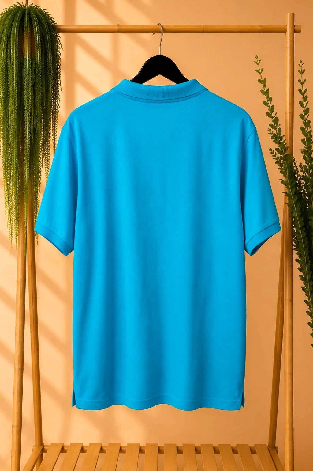 Blauw turquoise herenpolo Fashion L'Homme Moderne XXL – photo 2